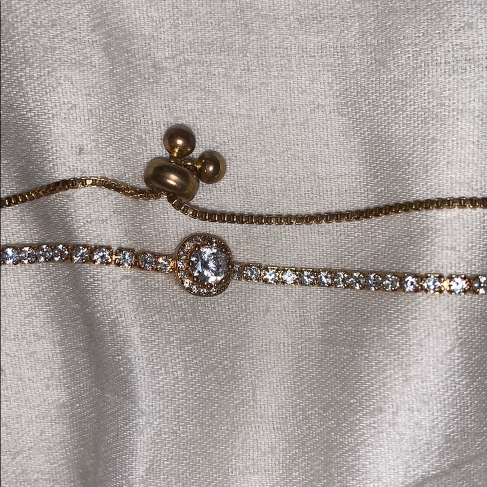 Gold Bracelet with Diamonds - Picture 3 of 3